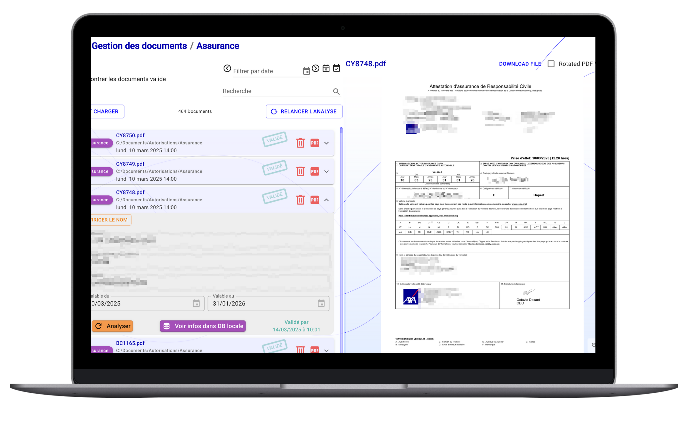 Document management automation solution - Baatz insurance