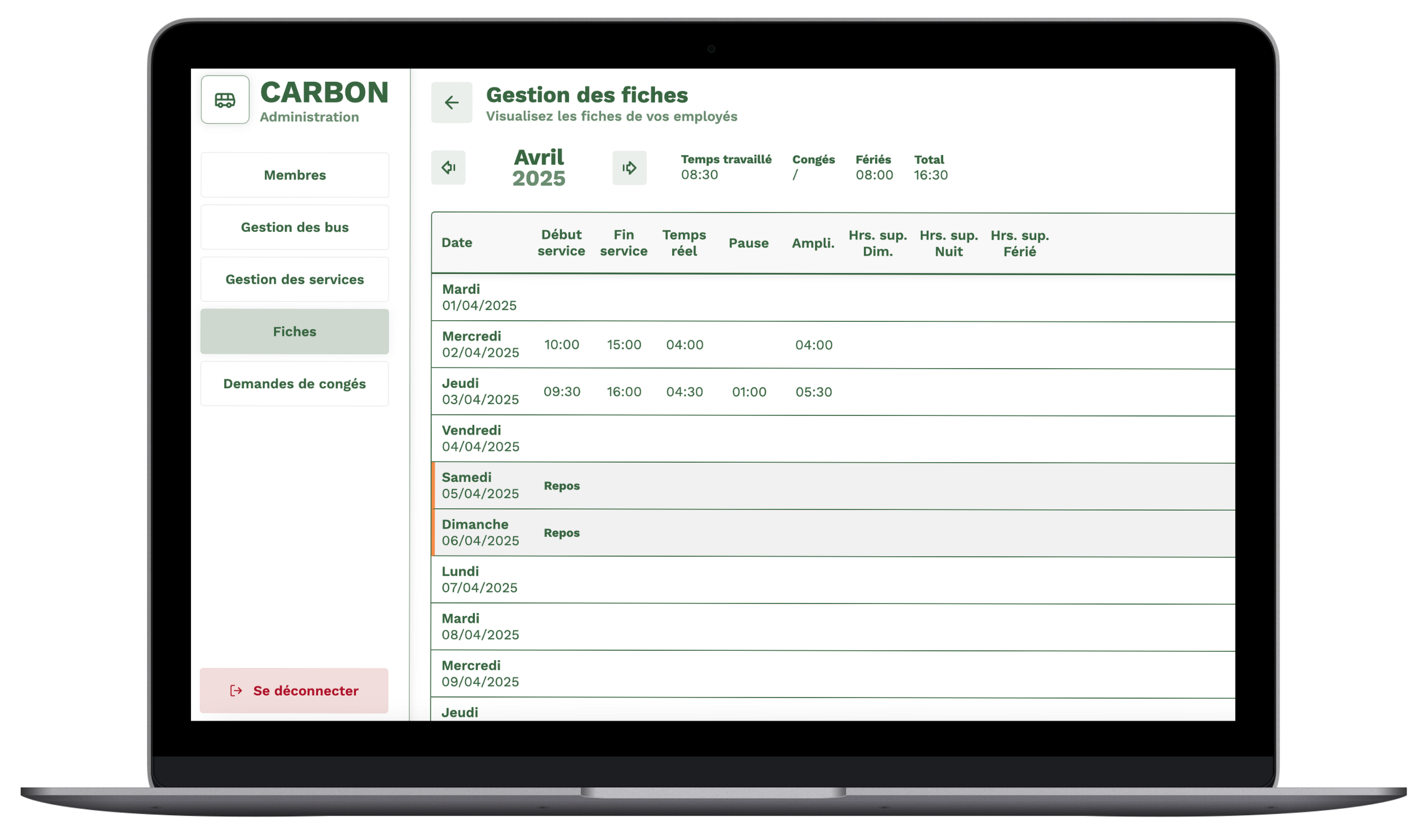 Carbon office app 